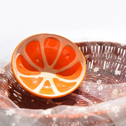 Creative Cartoon Fruit Modeling Ceramic Bowl Kitchen Tableware Watermelon Fruit Salad Dessert Cake Snack Storage Decorative Dish