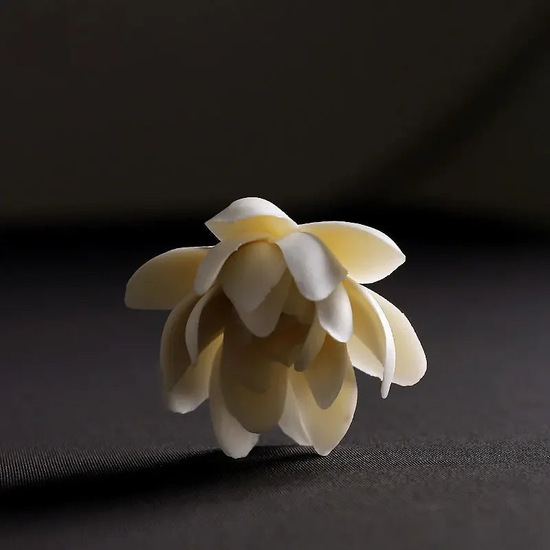 Creative Ceramic Handmade Lotus Small Ornament Household Sandalwood Incense Base Tea Set Accessories Table Crafts