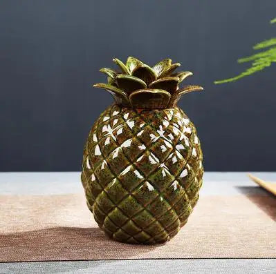Creative Ceramic Pineapple Tea Caddy, Travel Tea Boxes, Storage Tank, Sealed Tea Jar, Coffee Candy Canister, Spice Organizer