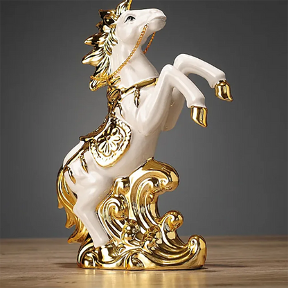 Creative Ceramics Horse Ornaments Home Living Room TV Cabinet Decorations Office Desktop Crafts Accessories Birthday Present