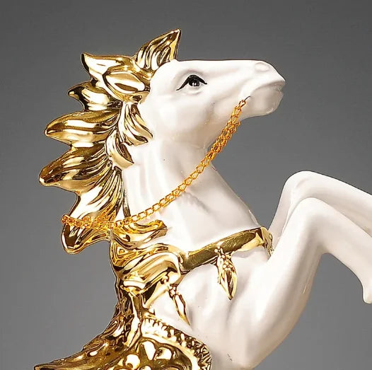 Creative Ceramics Horse Ornaments Home Living Room TV Cabinet Decorations Office Desktop Crafts Accessories Birthday Present