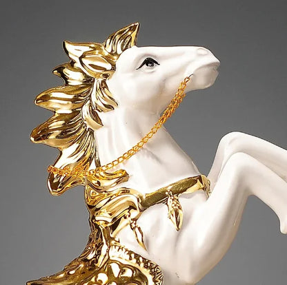 Creative Ceramics Horse Ornaments Home Living Room TV Cabinet Decorations Office Desktop Crafts Accessories Birthday Present