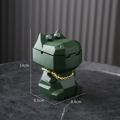 Creative Cool Sculpture & Figurines Modern Home Decor Animal Statue Living Room Decorative Ashtray Ornaments