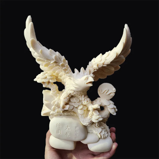 Creative Eagle Resin Sculpture Statue Eagle Spread Wings Ornament Domineering Home Living Room Office Statue