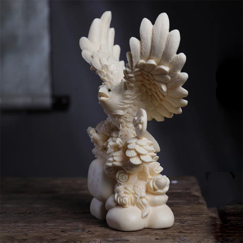 Creative Eagle Resin Sculpture Statue Eagle Spread Wings Ornament Domineering Home Living Room Office Statue