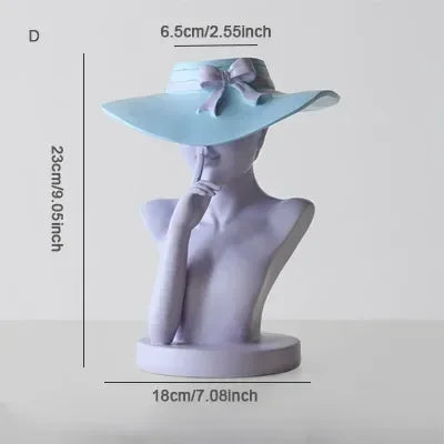 Creative European style sculpture resin portrait flower pot home decor living room decoration flower arrangement utensil crafts