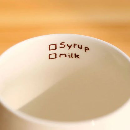 Creative Expression mug,Unique Porcelain Coffee Milk  Tea Mug Creative Cartoon Coffee White Travel Milk Cup Valentine's Day gift