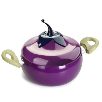 Creative Fruit Shape Cooking Pot Aluminum Non-Stick Soup Pot Frying Pan Kitchen Cookware Set Kitchenware Saucepan