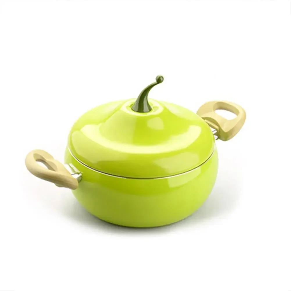 Creative Fruit Shape Cooking Pot Aluminum Non-Stick Soup Pot Frying Pan Kitchen Cookware Set Kitchenware Saucepan