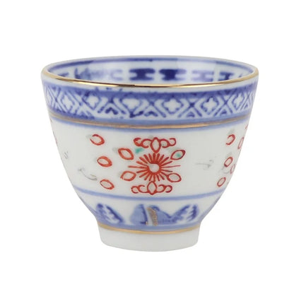 Creative Gaiwan For Tea Tureen With Lid Teaware Blue And White Tea Ceremony Cups Tea Bowls Flower Chinese Chawan