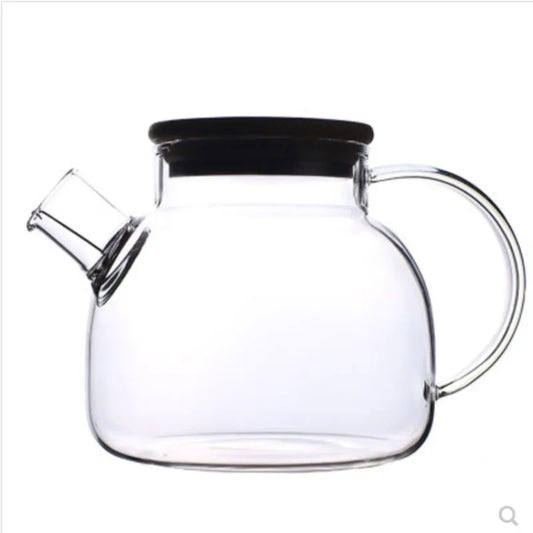 Creative Glass Teapot Large Capacity Cold Water Jug Tea Pot Fruit Juice Green Tea Container Transparent Kettle Practical Teaware
