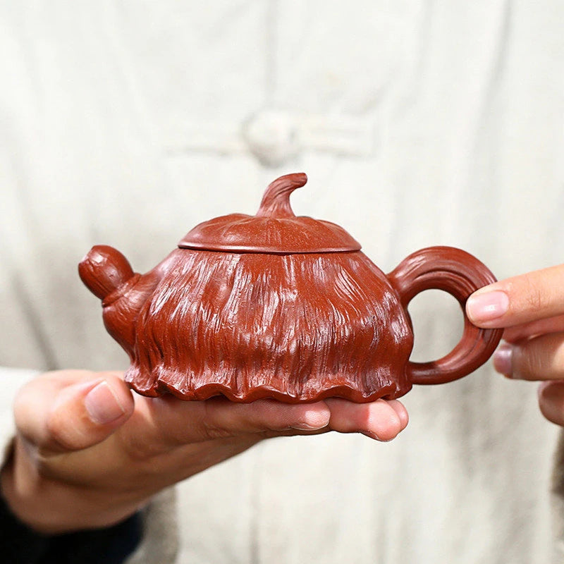 Creative Handmade Yixing Purple Clay Teapot  Dahongpao Filter Beauty Tea Pot Chinese Zisha Tea Set Drinkware 180ml