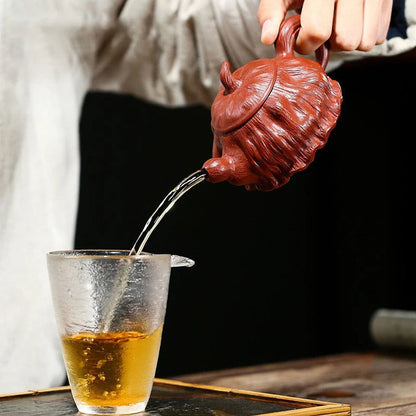 Creative Handmade Yixing Purple Clay Teapot  Dahongpao Filter Beauty Tea Pot Chinese Zisha Tea Set Drinkware 180ml