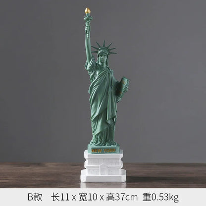 Creative Home Decoration Handicraft Model Ornaments Statue Of Liberty Resin Craftsmanship Office Statue