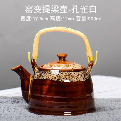 Creative Kiln Transformed Chinese TeapotPuer Tea Pot Set Heated Kettle Teaware Teapots Cup Mug Service