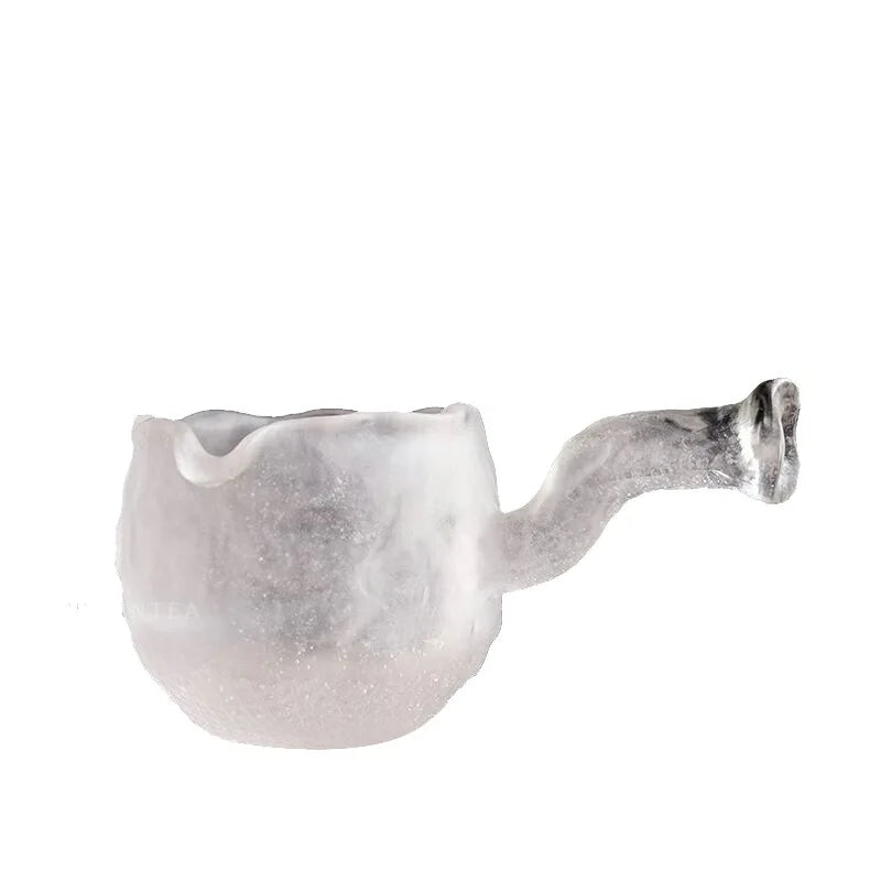 Creative Lotus Seedpod Pitcher Glass Frozen Glass Cup Dewaxing Pure Fair Mug Japanese Tea Ceremony Tea Pot