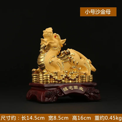 Creative Lucky Feng Shui Home Decor Craft Statues Pixiu Ornaments Living Room Decor Sculptures Craft Figurines Gift