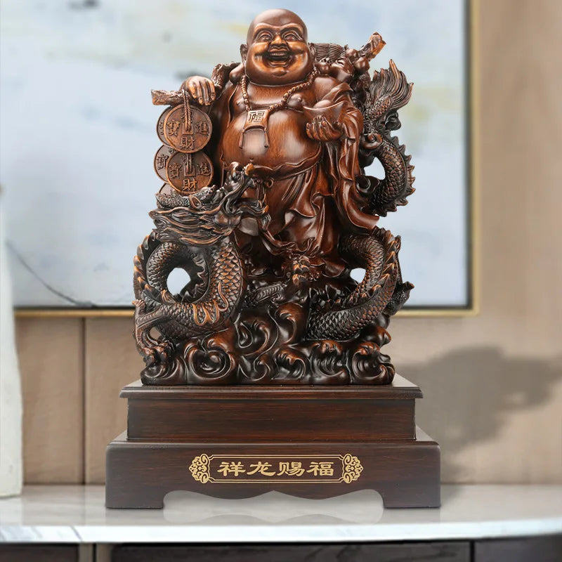 Creative Maitreya Buddha Statue Buddha Ornaments Crafts Resin Buddha Statue Home Living Room Office Accessories Gifts