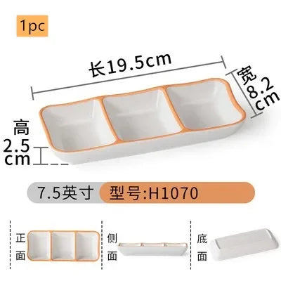 Creative Melamine Soy Sauce Dish Spice Plate Not Easily Broken Plastic Dinner Plates Household Snack Plate Kitchen Accessories