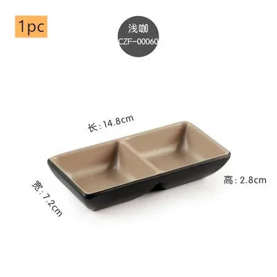 Creative Melamine Soy Sauce Dish Spice Plate Not Easily Broken Plastic Dinner Plates Household Snack Plate Kitchen Accessories