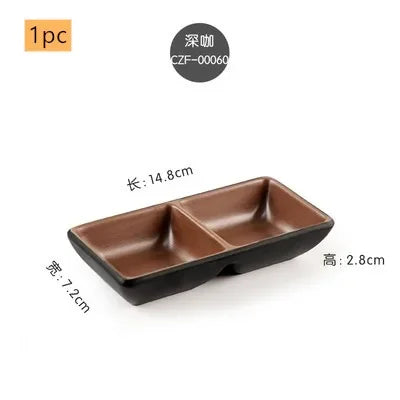 Creative Melamine Soy Sauce Dish Spice Plate Not Easily Broken Plastic Dinner Plates Household Snack Plate Kitchen Accessories