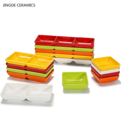 Creative Melamine Soy Sauce Dish Spice Plate Not Easily Broken Plastic Dinner Plates Household Snack Plate Kitchen Accessories