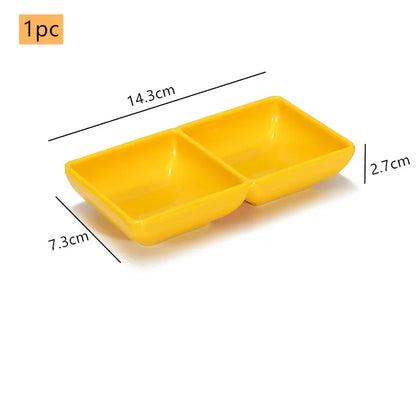 Creative Melamine Soy Sauce Dish Spice Plate Not Easily Broken Plastic Dinner Plates Household Snack Plate Kitchen Accessories