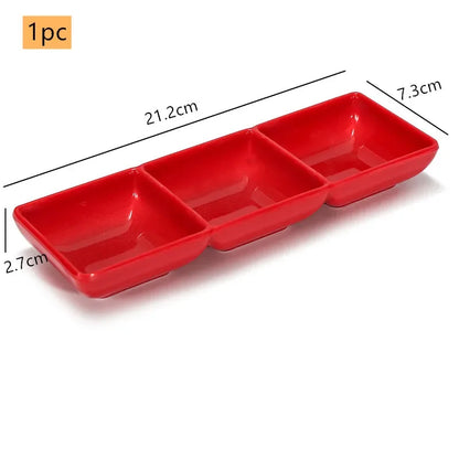 Creative Melamine Soy Sauce Dish Spice Plate Not Easily Broken Plastic Dinner Plates Household Snack Plate Kitchen Accessories