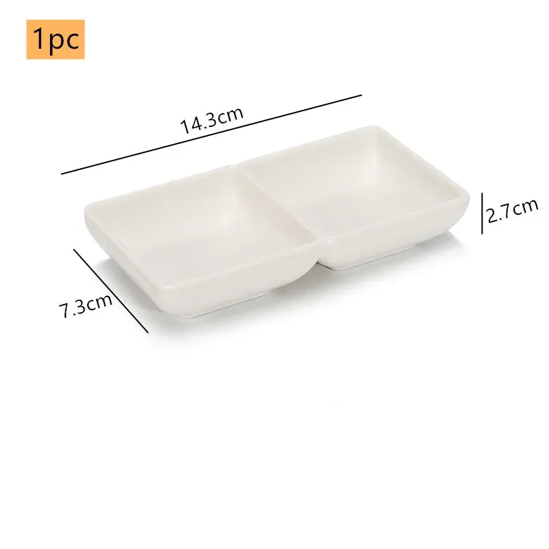 Creative Melamine Soy Sauce Dish Spice Plate Not Easily Broken Plastic Dinner Plates Household Snack Plate Kitchen Accessories