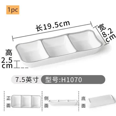 Creative Melamine Soy Sauce Dish Spice Plate Not Easily Broken Plastic Dinner Plates Household Snack Plate Kitchen Accessories
