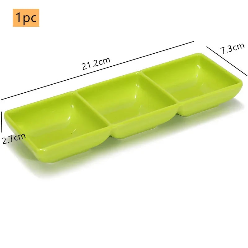Creative Melamine Soy Sauce Dish Spice Plate Not Easily Broken Plastic Dinner Plates Household Snack Plate Kitchen Accessories