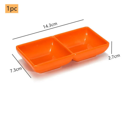 Creative Melamine Soy Sauce Dish Spice Plate Not Easily Broken Plastic Dinner Plates Household Snack Plate Kitchen Accessories