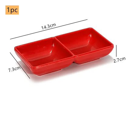 Creative Melamine Soy Sauce Dish Spice Plate Not Easily Broken Plastic Dinner Plates Household Snack Plate Kitchen Accessories