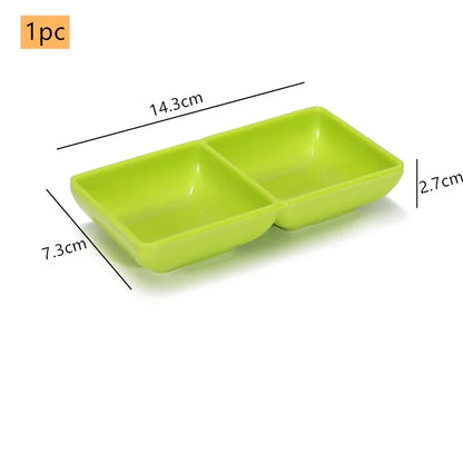 Creative Melamine Soy Sauce Dish Spice Plate Not Easily Broken Plastic Dinner Plates Household Snack Plate Kitchen Accessories