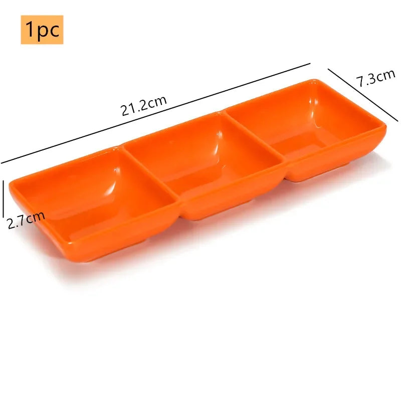 Creative Melamine Soy Sauce Dish Spice Plate Not Easily Broken Plastic Dinner Plates Household Snack Plate Kitchen Accessories