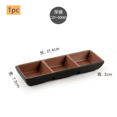Creative Melamine Soy Sauce Dish Spice Plate Not Easily Broken Plastic Dinner Plates Household Snack Plate Kitchen Accessories