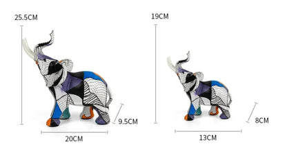 Creative Modern Simple Art Animal Elephant Ornaments Crafts Living Room Entrance Desk Resin Decoration