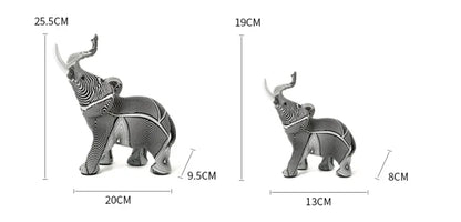 Creative Modern Simple Art Animal Elephant Ornaments Crafts Living Room Entrance Desk Resin Decoration