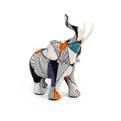 Creative Modern Simple Art Dazzling Elephant Ornaments Crafts Living Room Entrance Desk Resin Decor