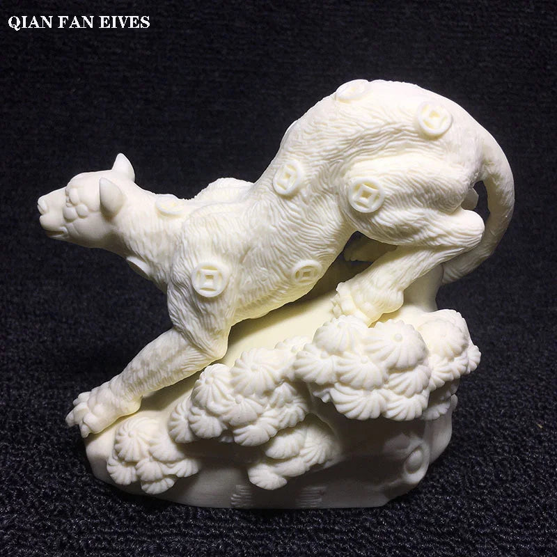 Creative Money Leopard Animal Statue Resin Art Sculpture Mascot Home Living Room, Room, Office wealth Figurine Free delivery
