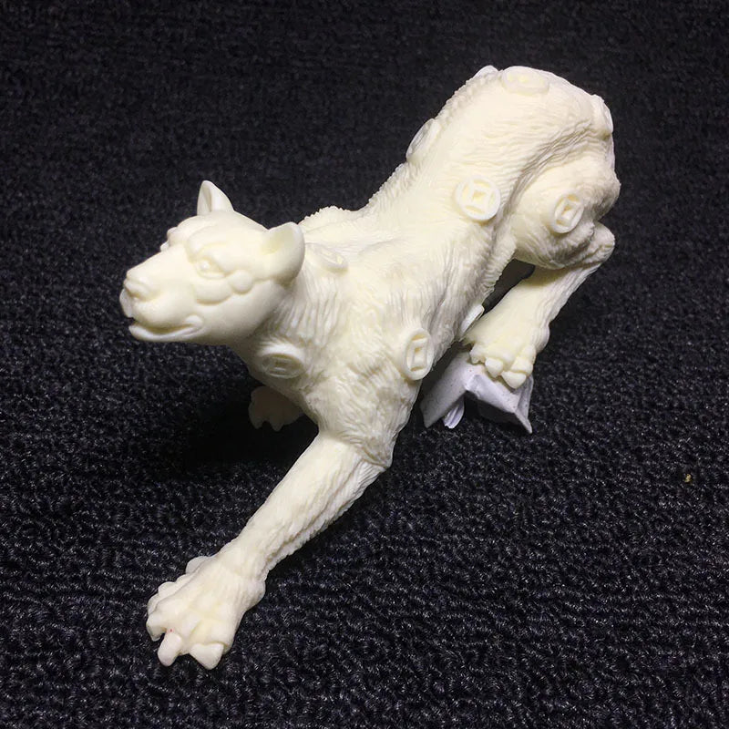 Creative Money Leopard Animal Statue Resin Art Sculpture Mascot Home Living Room, Room, Office wealth Figurine Free delivery
