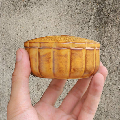 Creative Mooncake Tea Caddy Ceramic Travel Portable Sealed Pot, Pottery Storage Jar, Tea Set, Tea Warehouse, Tea Caddy