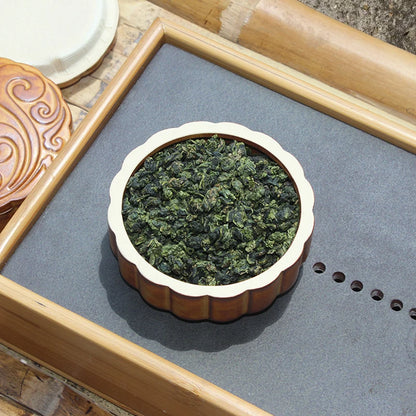 Creative Mooncake Tea Caddy Ceramic Travel Portable Sealed Pot, Pottery Storage Jar, Tea Set, Tea Warehouse, Tea Caddy