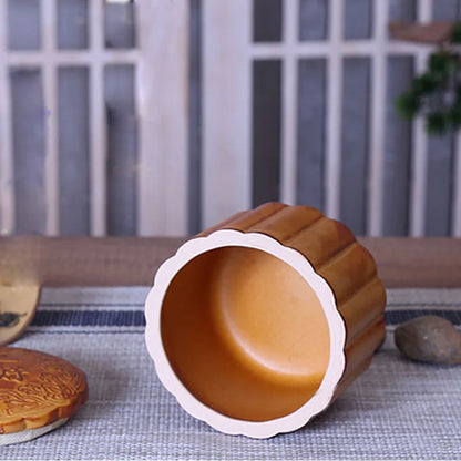 Creative Mooncake Tea Caddy Ceramic Travel Portable Sealed Pot, Pottery Storage Jar, Tea Set, Tea Warehouse, Tea Caddy