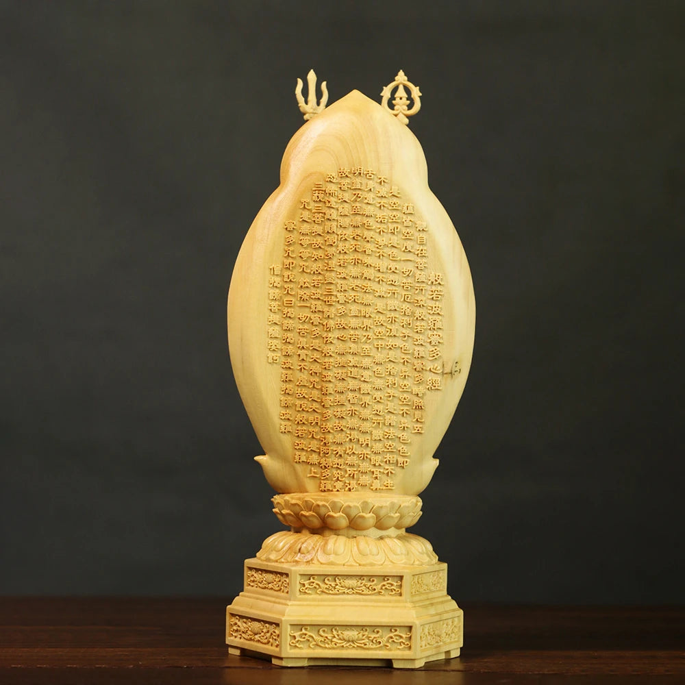 Creative Orange Decoration Home Decor China Wood Buddhism Statues Sculptures Statue Genuine