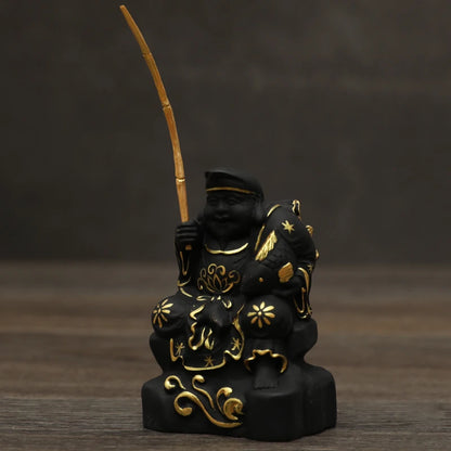 Creative Orange Decoration Home Decor Wood Buddhism China Statues Sculptures Room Decoration Best