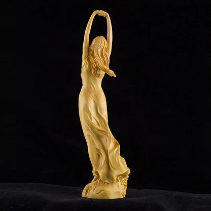 Creative Orange Decoration Sculptures China People Wood Statues Sculptures Sculptures Figurine Free Shipping