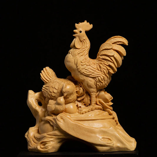 Creative Orange Home Decor Decoration Wood China Animal Statues Sculptures Sculptures Figurine New Product