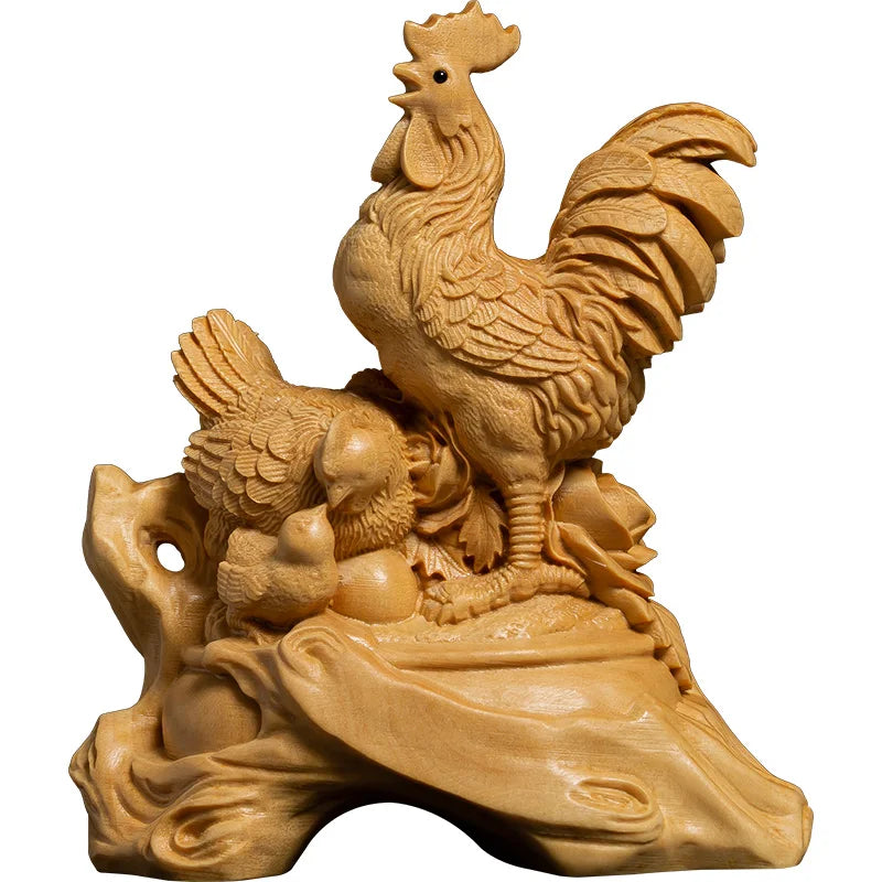 Creative Orange Home Decor Decoration Wood China Animal Statues Sculptures Sculptures Figurine New Product