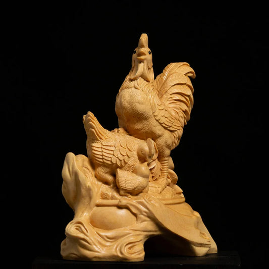 Creative Orange Home Decor Decoration Wood China Animal Statues Sculptures Sculptures Figurine New Product
